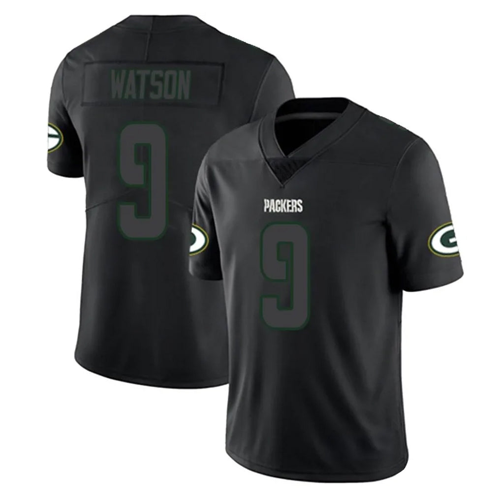 Cooneas GB.Packers #9 Christian Watson Player Black Impact Limited Home Game Stitched Jerseys