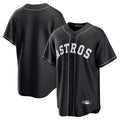 Cooneas H.Astros Black Home Game Blank Player Stitched Jerseys