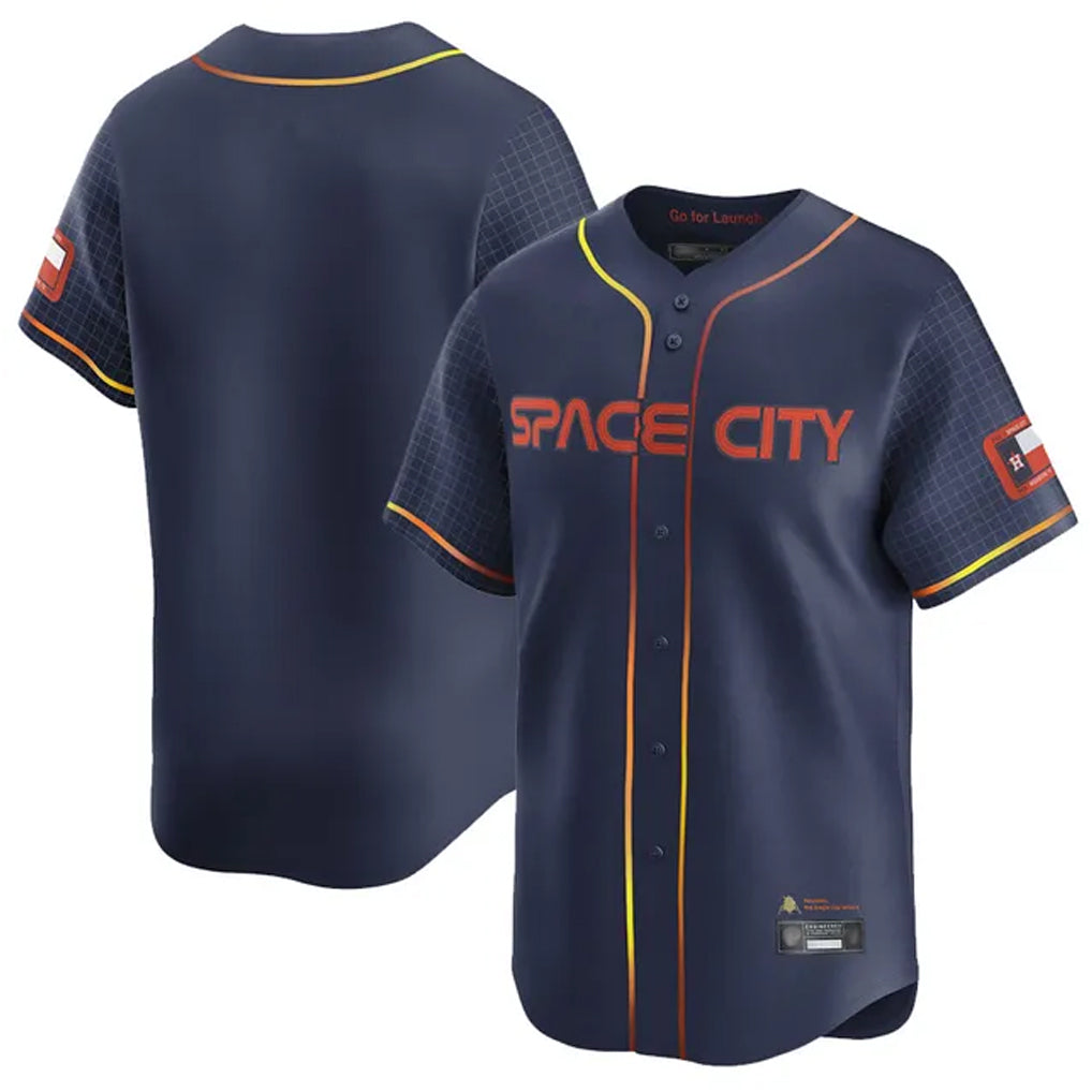 Cooneas H.Astros Navy City Connect Limited Home Blank Player Stitched Jerseys