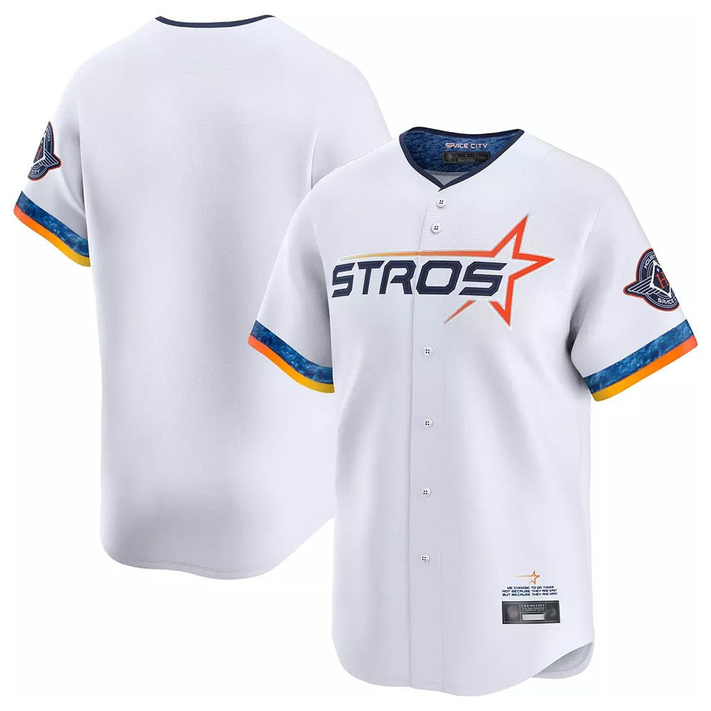 Cooneas H.Astros White City Connect Limited Home Blank Player Stitched Jerseys