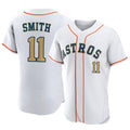 Cooneas H.Astros #11 Cam Smith Player Gold Collection Limited Elite Home Stitched Jerseys