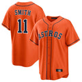 Cooneas H.Astros #11 Cam Smith Player Orange Home Game Stitched Jerseys