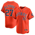 Cooneas H.Astros #27 Jose Altuve Player Orange Home Limited Stitched Jerseys