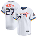 Cooneas H.Astros #27 Jose Altuve Player White City Connect Limited Home Stitched Jerseys