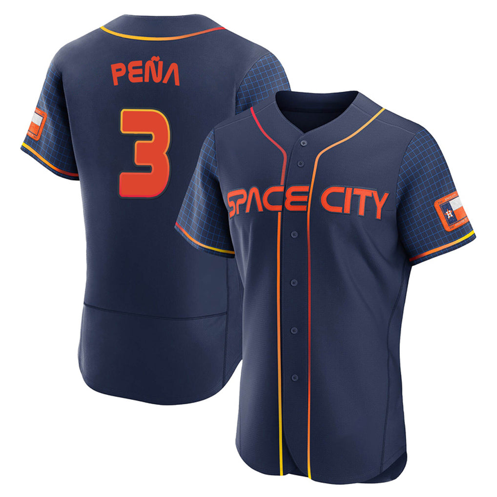 Cooneas H.Astros #3 Jeremy Pe?a Player Navy City Connect Limited Elite Home Stitched Jerseys