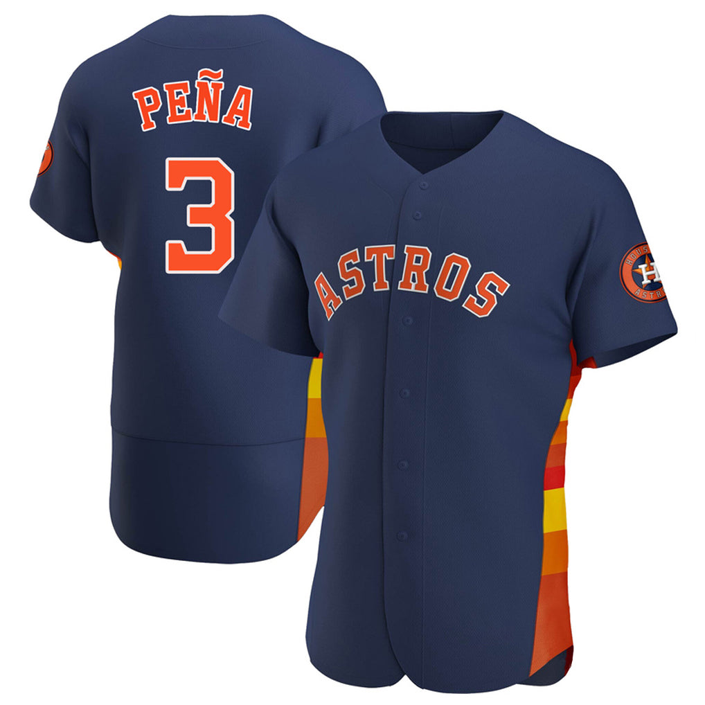 Cooneas H.Astros #3 Jeremy Pe?a Player Navy Home Limited Elite Stitched Jerseys