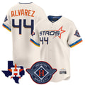 Cooneas H.Astros #44 Yordan Alvarez Player Cream City Connect Texas Patch Vapor Premier Limited Home Stitched Jerseys