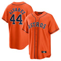 Cooneas H.Astros #44 Yordan Alvarez Player Orange Home Game Stitched Jerseys