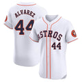 Cooneas H.Astros #44 Yordan Alvarez Player White Limited Elite Home Stitched Jerseys