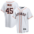 Cooneas H.Astros #45 Tatsuya Imai Player White Home Game Stitched Jerseys