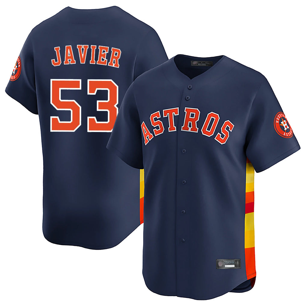Cooneas H.Astros #53 Cristian Javier Player Navy Home Limited Stitched Jerseys