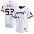 Cooneas H.Astros #53 Cristian Javier Player White City Connect Limited Home Stitched Jerseys