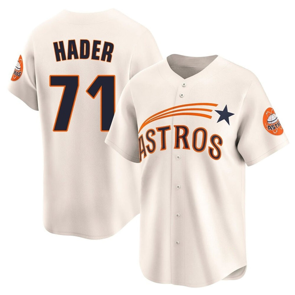 Cooneas H.Astros #71 Josh Hader Player Cream Throwback Cooperstown Collection Limited Stitched Jerseys