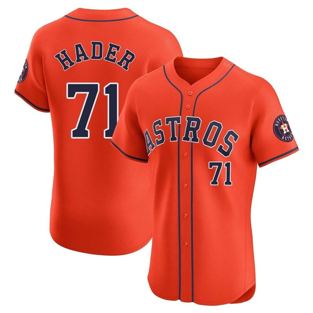 Cooneas H.Astros #71 Josh Hader Player Orange Home Limited Elite Stitched Jerseys