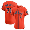 Cooneas H.Astros #71 Josh Hader Player Orange Home Limited Elite Stitched Jerseys