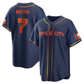 Cooneas H.Astros #7 Craig Biggio Player Navy City Connect Home Game Stitched Jerseys