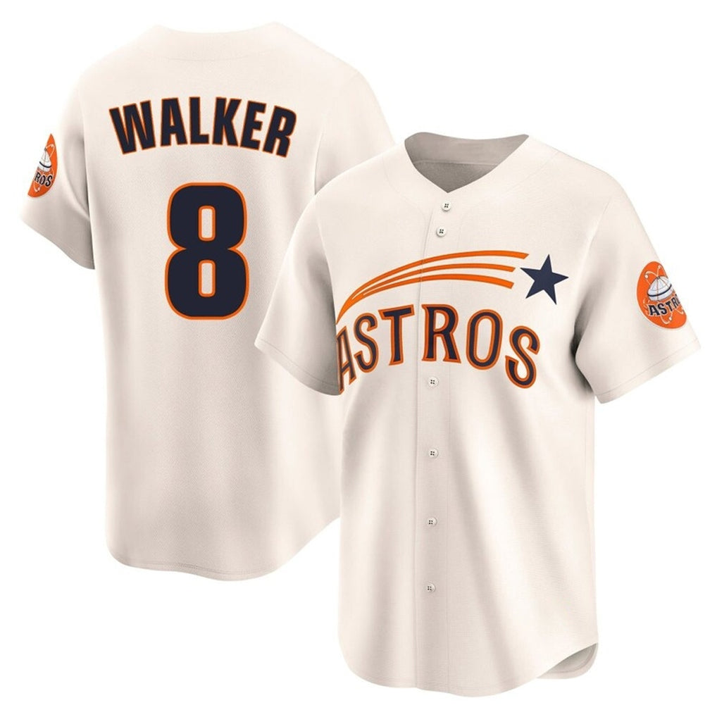 Cooneas H.Astros #8 Christian Walker Player Cream Throwback Cooperstown Collection Limited Stitched Jerseys