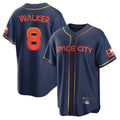 Cooneas H.Astros #8 Christian Walker Player Navy City Connect Home Game Stitched Jerseys