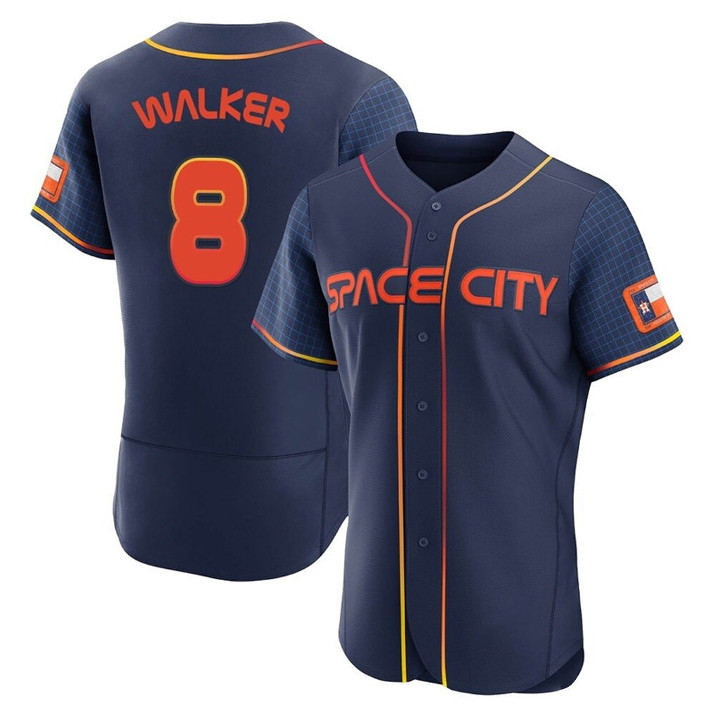 Cooneas H.Astros #8 Christian Walker Player Navy City Connect Limited Elite Home Stitched Jerseys