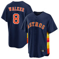 Cooneas H.Astros #8 Christian Walker Player Navy Home Game Stitched Jerseys