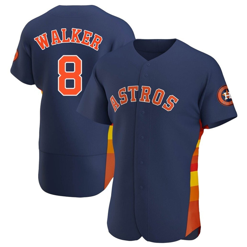 Cooneas H.Astros #8 Christian Walker Player Navy Home Limited Elite Stitched Jerseys
