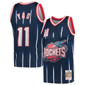 Cooneas H.Rockets #11 Yao Ming Mitchell & Ness Navy 2002-2003 Hardwood Classics Swingman Stitched Jerseys