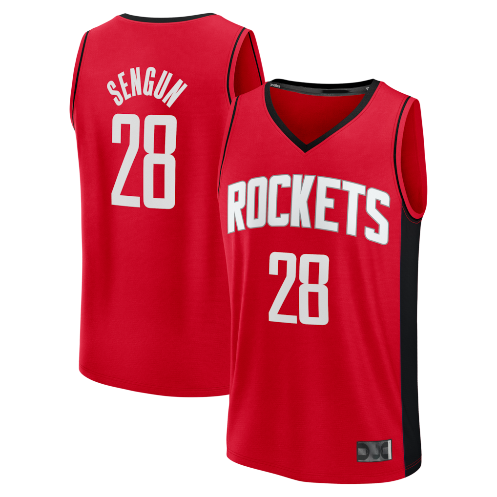 Cooneas H.Rockets #28 Alperen Sengun Red Fast Break Replica Stitched Jerseys-Icon Edition