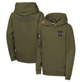 Cooneas H.Texans Olive Salute to Service Pullover Hoodies Limited Blank Player Stitched Jerseys