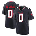 Cooneas H.Texans #0 Azeez Al-Shaair Player Navy Team Home Game Stitched Jerseys