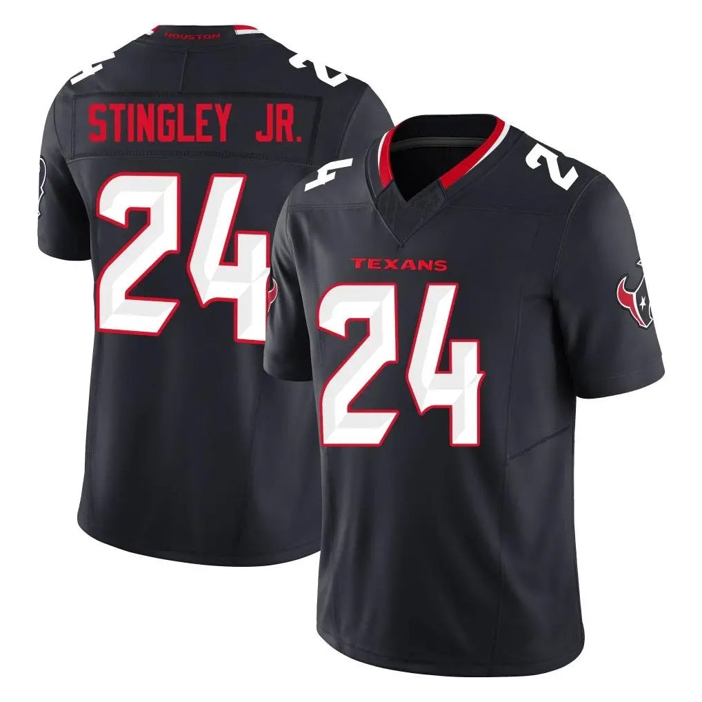 Cooneas H.Texans #24 Derek Stingley Jr. Player Navy Limited Alternate Vapor F.U.S.E. Home Game Stitched Jerseys