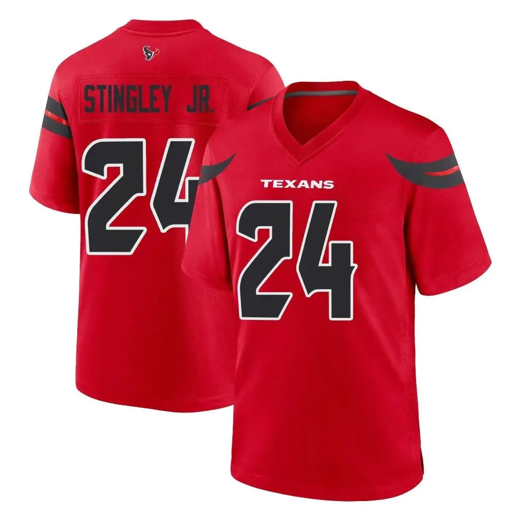 Cooneas H.Texans #24 Derek Stingley Jr. Player Red Alternate Home Game Stitched Jerseys
