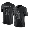 Cooneas H.Texans #51 Will Anderson Jr. Player Black Reflective Limited Game Stitched Jerseys