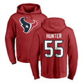 Cooneas H.Texans #55 Danielle Hunter Player Red Pro Line Pullover Hoodie Limited Game Stitched Jerseys