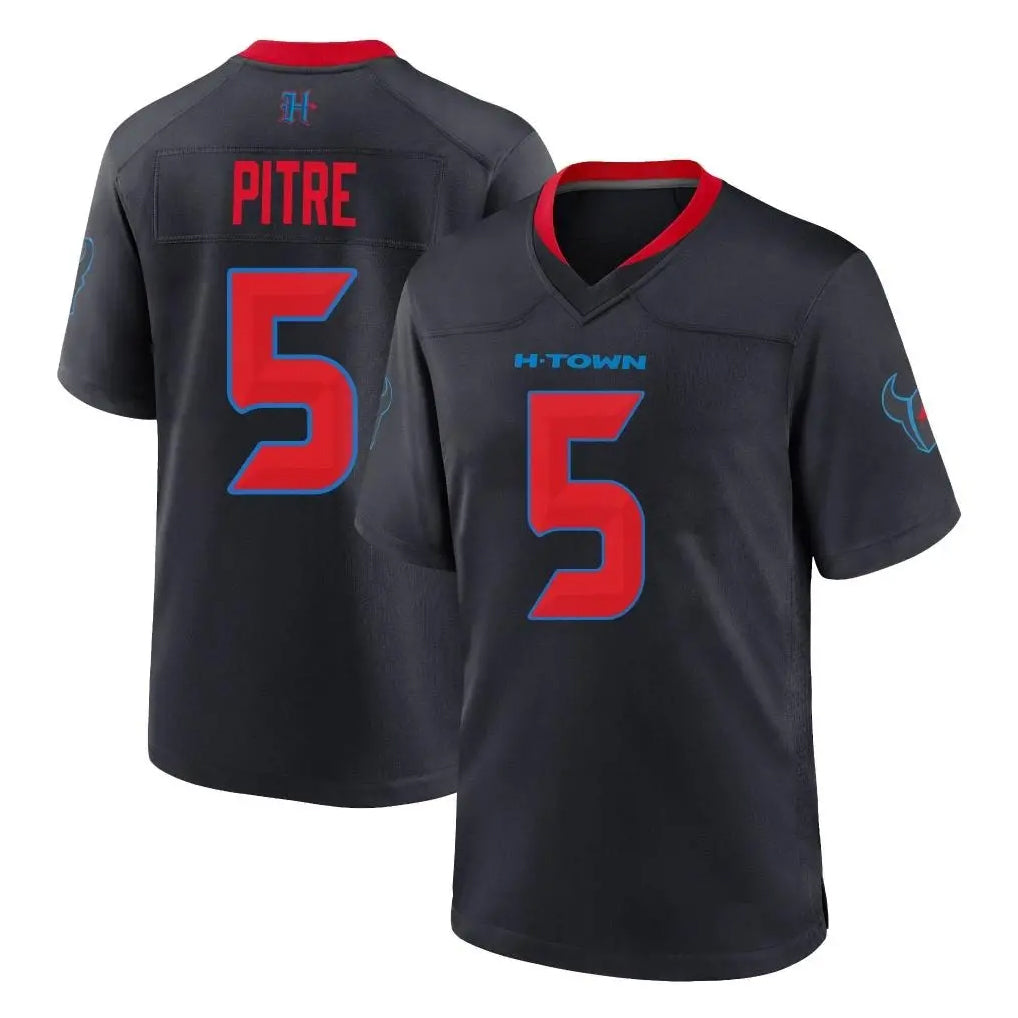 Cooneas H.Texans #5 Jalen Pitre Player Navy 2nd Alternate Home Game Stitched Jerseys