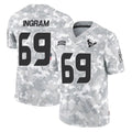 Cooneas H.Texans #69 Ed Ingram Player Arctic Camo Salute To Service Limited Game Stitched Jerseys