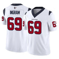 Cooneas H.Texans #69 Ed Ingram Player White Limited Vapor F.U.S.E. Home Game Stitched Jerseys