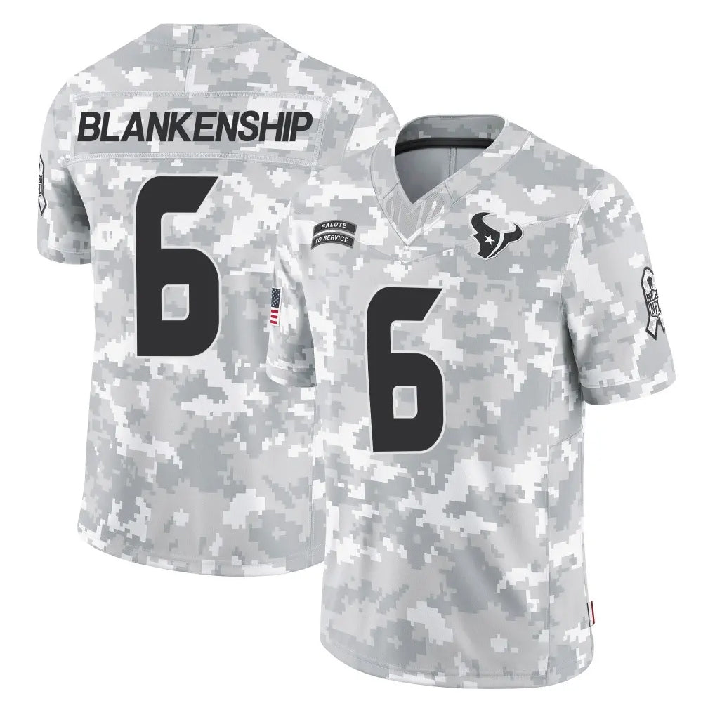 Cooneas H.Texans #6 Reed Blankenship Player Arctic Camo Salute To Service Limited Game Stitched Jerseys