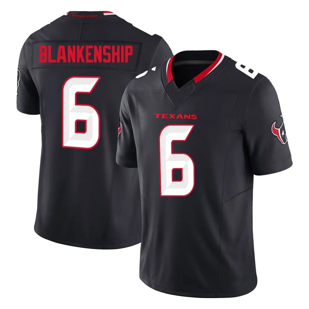 Cooneas H.Texans #6 Reed Blankenship Player Navy Limited Alternate Vapor F.U.S.E. Home Game Stitched Jerseys