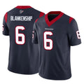 Cooneas H.Texans #6 Reed Blankenship Player Navy Limited Vapor F.U.S.E. Home Game Stitched Jerseys