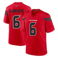 Cooneas H.Texans #6 Reed Blankenship Player Red Alternate Home Game Stitched Jerseys