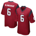 Cooneas H.Texans #6 Reed Blankenship Player Red Home Game Stitched Jerseys