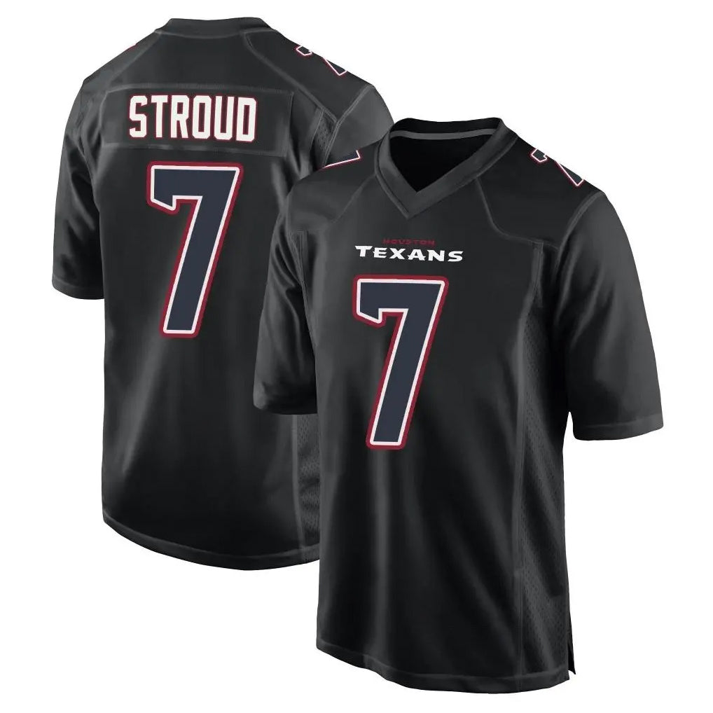 Cooneas H.Texans #7 CJ Stroud Player Black Fashion Home Game Stitched Jerseys
