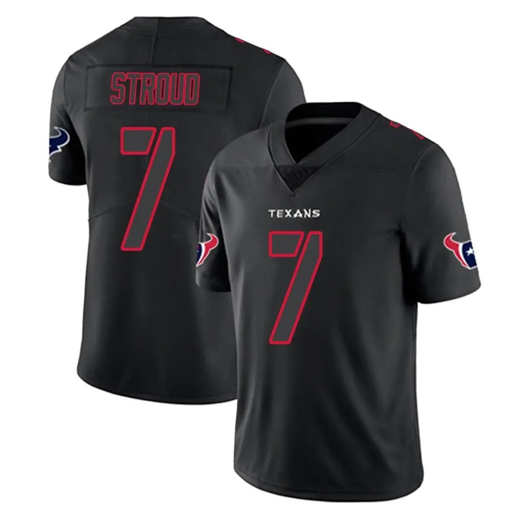 Cooneas H.Texans #7 CJ Stroud Player Black Impact Limited Game Stitched Jerseys