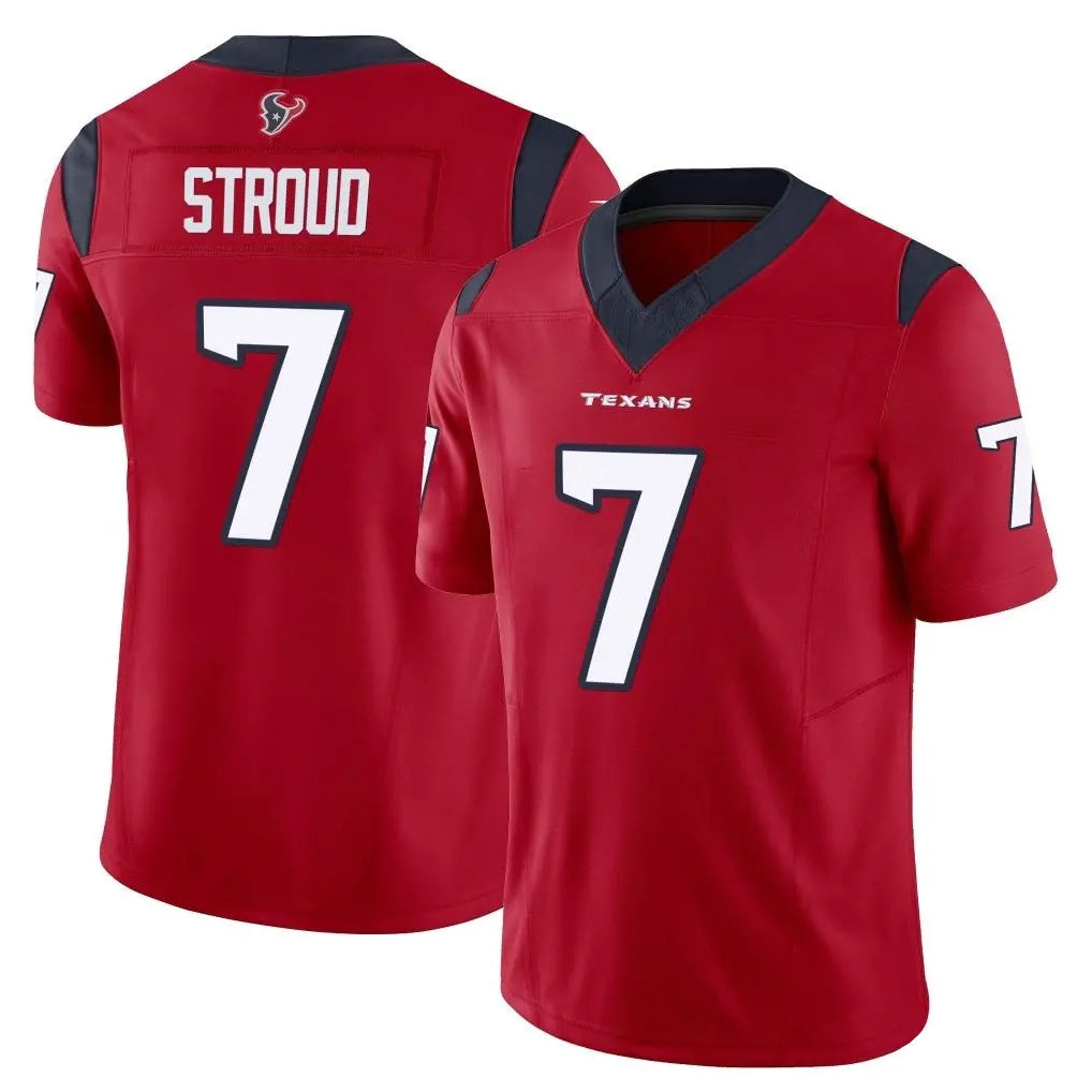 Cooneas H.Texans #7 CJ Stroud Player Red Limited Vapor F.U.S.E. Home Game Stitched Jerseys