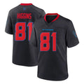 Cooneas H.Texans #81 Jayden Higgins Player Navy 2nd Alternate Home Game Stitched Jerseys