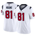 Cooneas H.Texans #81 Jayden Higgins Player White Limited Vapor F.U.S.E. Home Game Stitched Jerseys