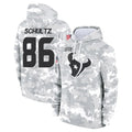 Cooneas H.Texans #86 Dalton Schultz Player Arctic Camo Salute to Service Hoodies Limited Game Stitched Jerseys