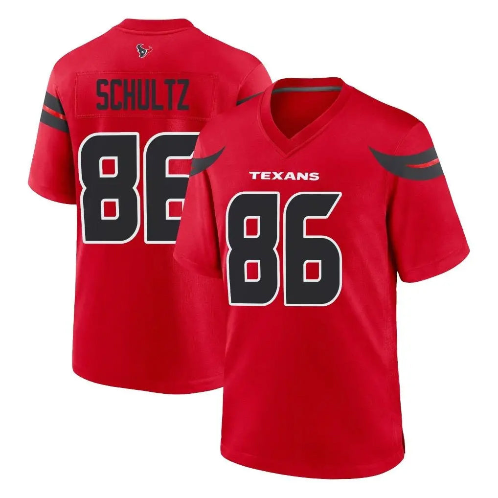 Cooneas H.Texans #86 Dalton Schultz Player Red Alternate Home Game Stitched Jerseys
