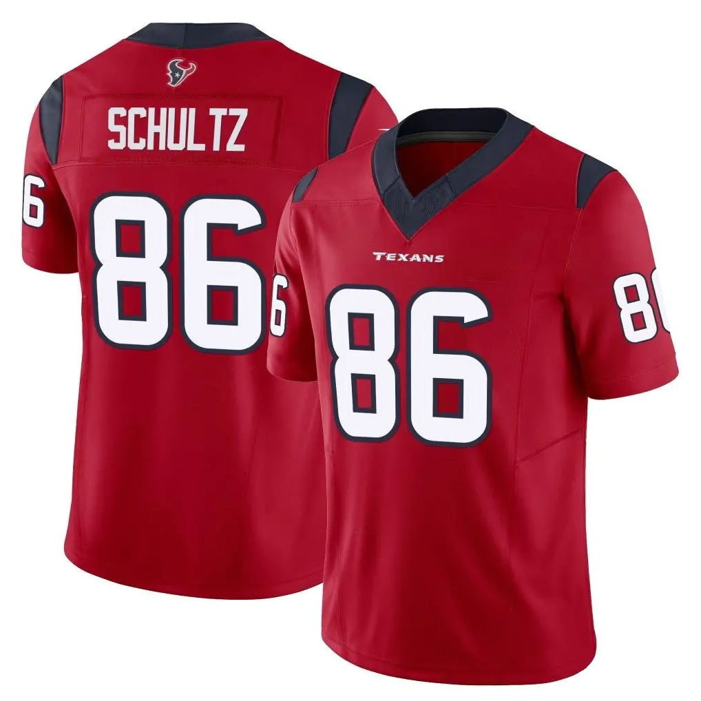 Cooneas H.Texans #86 Dalton Schultz Player Red Limited Vapor F.U.S.E. Home Game Stitched Jerseys