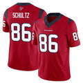 Cooneas H.Texans #86 Dalton Schultz Player Red Limited Vapor F.U.S.E. Home Game Stitched Jerseys